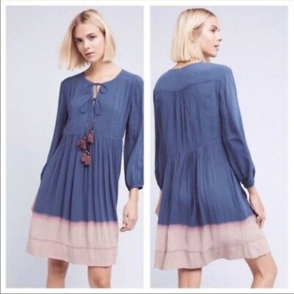 Anthropologie Dresses & Skirts - Anthropologie Holding Horses Dip Dyed Tassel Dress